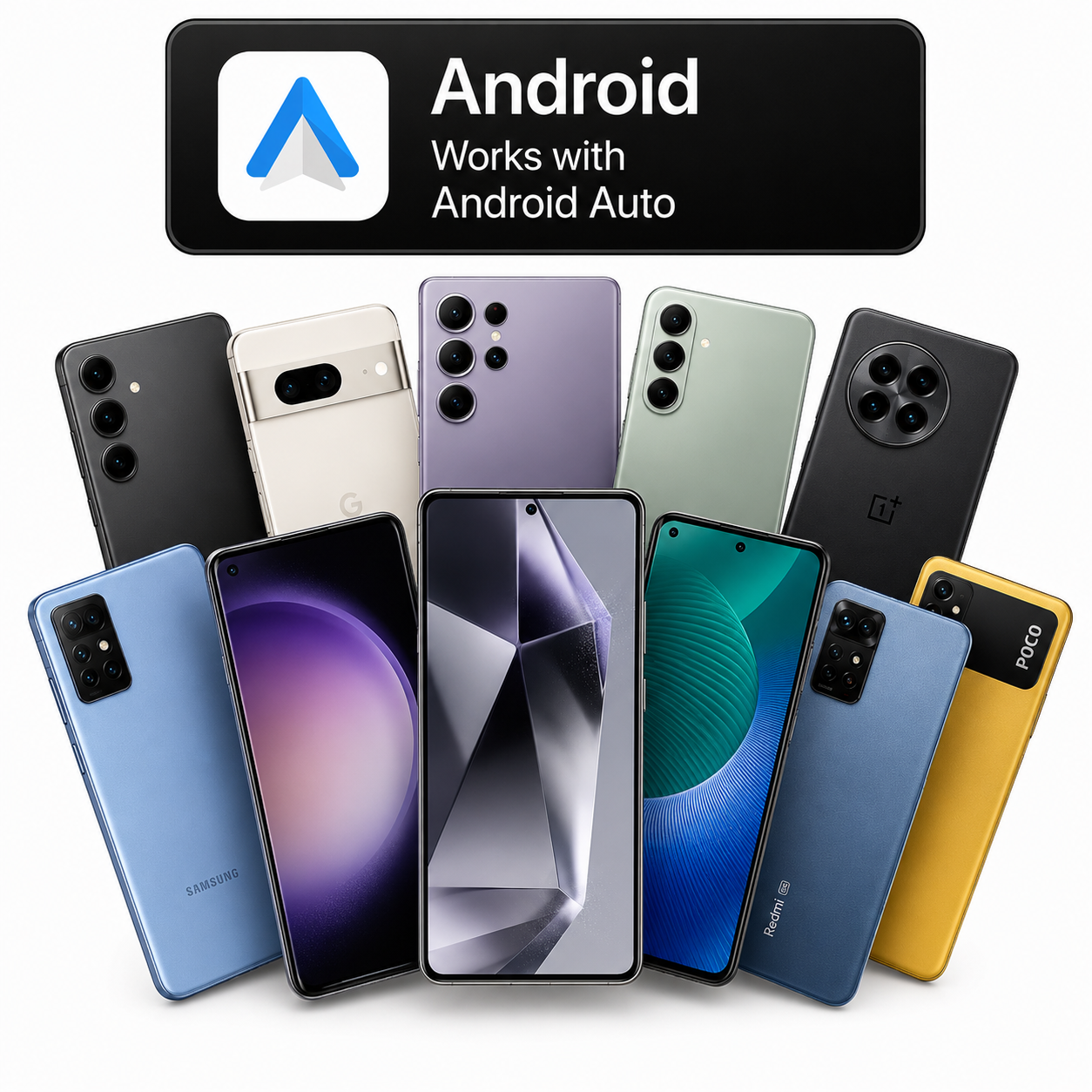 Android — works with Android Auto
